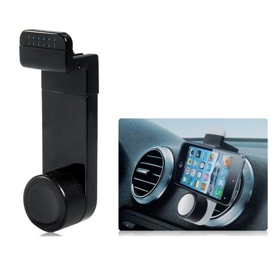 Поставка за радиатора на кола за iPhone 6, iPhone 6S/6 Plus, Galaxy Note 4 и мобилни телефони - Portable Air Vent Mount (черна) | JAR Computers Поставка за радиатора на кола за iPhone 6, iPhone 6S/6 Plus, Galaxy Note 4 и мобилни телефони - Portable Air Vent Mount (черна)