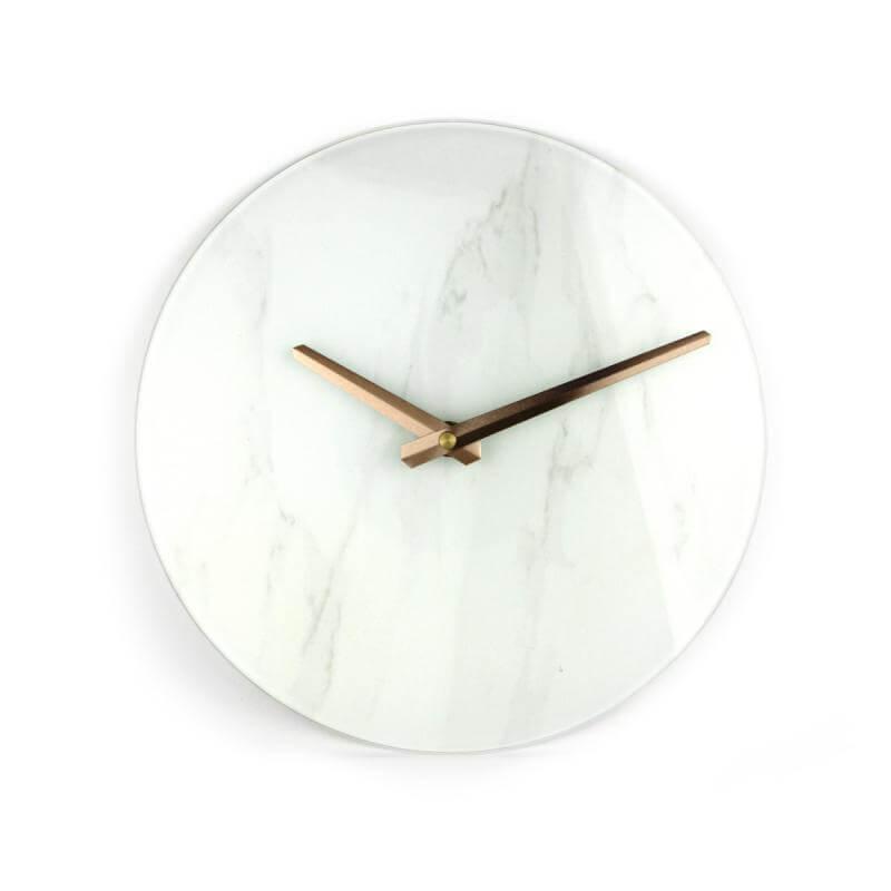 Стенен часовник - Platinet Wall Clock Marble Glass (бял) | JAR Computers Стенен часовник - Platinet Wall Clock Marble Glass (бял)