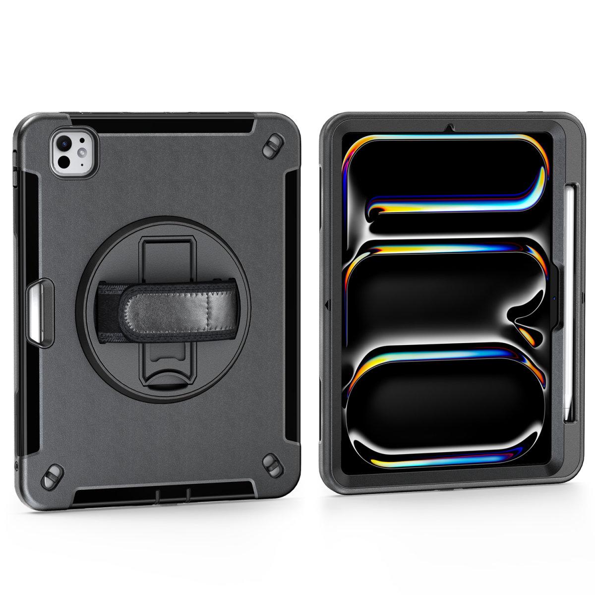 Удароустойчив кейс за iPad Pro 11 (2024) (черен)  - 4smarts Rugged Grip Tablet Case | JAR Computers Удароустойчив кейс за iPad Pro 11 (2024) (черен)  - 4smarts Rugged Grip Tablet Case