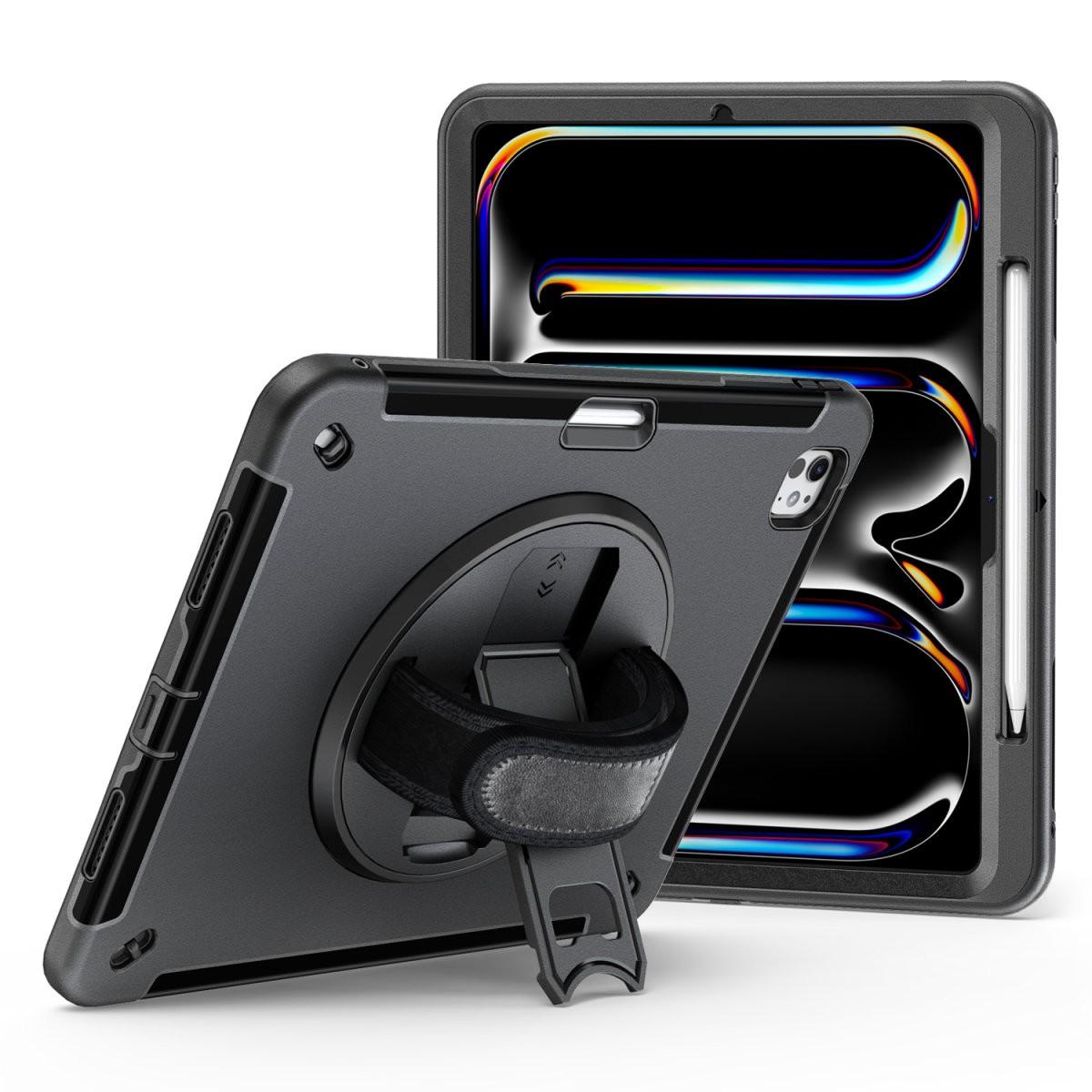 Удароустойчив кейс за iPad Pro 13 (2024) (черен)  - 4smarts Rugged Grip Tablet Case | JAR Computers Удароустойчив кейс за iPad Pro 13 (2024) (черен)  - 4smarts Rugged Grip Tablet Case