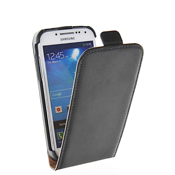 Вертикален кожен калъф за Samsung Galaxy S4 mini i9190 - Leather Flip Case (черен) | JAR Computers Вертикален кожен калъф за Samsung Galaxy S4 mini i9190 - Leather Flip Case (черен)