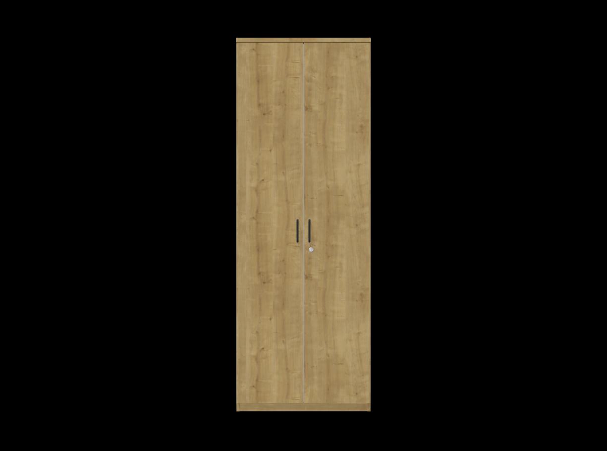 Двукрилен гардероб Easy Space D2, 800х445х2225мм, ПДЧ 25 мм, черна метална дръжка, дъб Хамилтън | JAR Computers Двукрилен гардероб Easy Space D2, 800х445х2225мм, ПДЧ 25 мм, черна метална дръжка, дъб Хамилтън