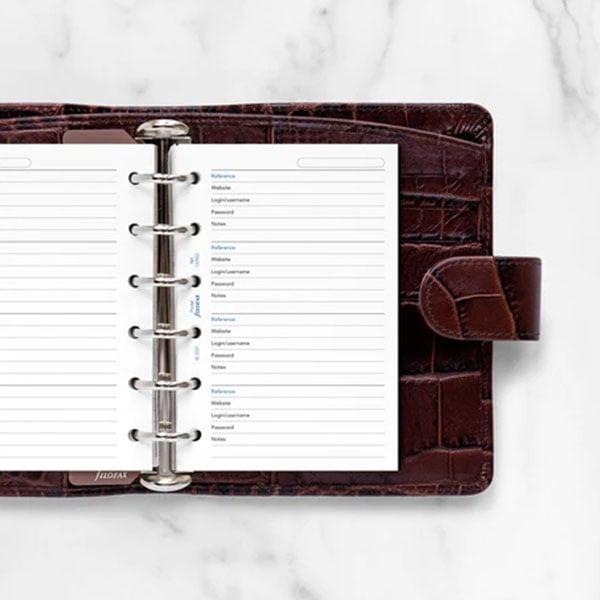 Filofax Пълнител за органайзер New Classic Pocket, за пароли | JAR Computers Filofax Пълнител за органайзер New Classic Pocket, за пароли