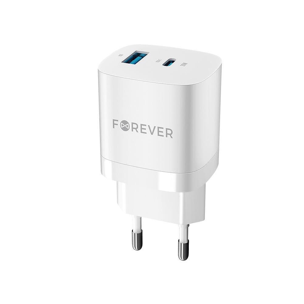 Forever Зарядно TC-05 220V PD GaN USB, USB-C 33W бяло | JAR Computers Forever Зарядно TC-05 220V PD GaN USB, USB-C 33W бяло