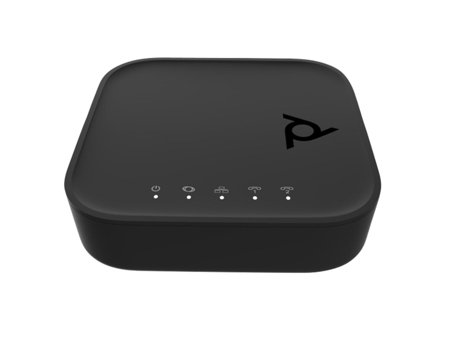 HP Poly VoIP адаптер с гласов порт, отворен SIP и захранване Poly ATA 402 2FXS | JAR Computers HP Poly VoIP адаптер с гласов порт, отворен SIP и захранване Poly ATA 402 2FXS