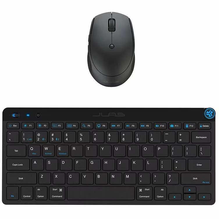 Комплект безжични блутут мишка и клавиатура - JLAB Go Work Bundle (Go Mouse and Go Keyboard US) Bluetooth (черен) | JAR Computers Комплект безжични блутут мишка и клавиатура - JLAB Go Work Bundle (Go Mouse and Go Keyboard US) Bluetooth (черен)
