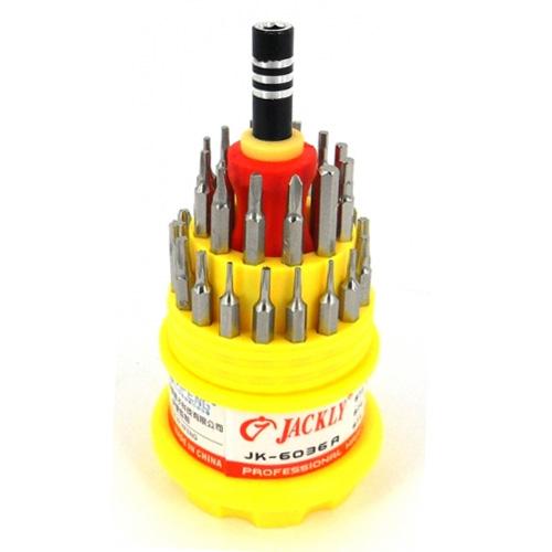 Комплект инструменти за мобилни устройства - Jackly Screwdriver Set 31 в 1 | JAR Computers Комплект инструменти за мобилни устройства - Jackly Screwdriver Set 31 в 1