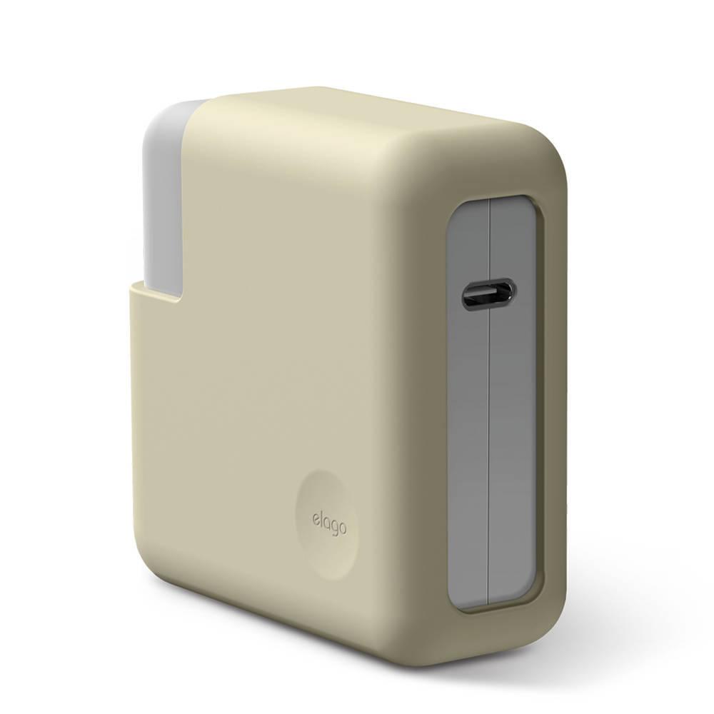 Силиконов калъф за MagSafe 2 60W и Apple USB-C 61W захранвания - Elago MacBook Charger Cover (бял) | JAR Computers Силиконов калъф за MagSafe 2 60W и Apple USB-C 61W захранвания - Elago MacBook Charger Cover (бял)