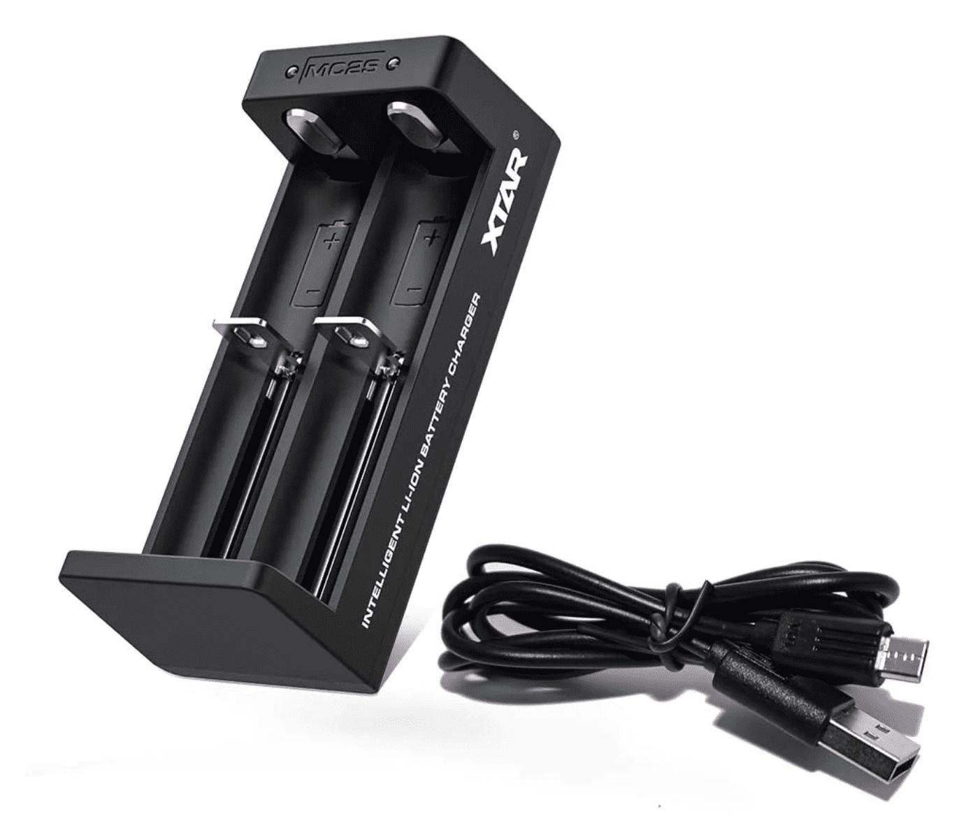 Зарядно у-во XTAR MC2S NEW, USB Type-C , Universal Charger, LiIon & NIMH, 18650, CR123, AA, AAA с 2 гнезда | JAR Computers Зарядно у-во XTAR MC2S NEW, USB Type-C , Universal Charger, LiIon & NIMH, 18650, CR123, AA, AAA с 2 гнезда