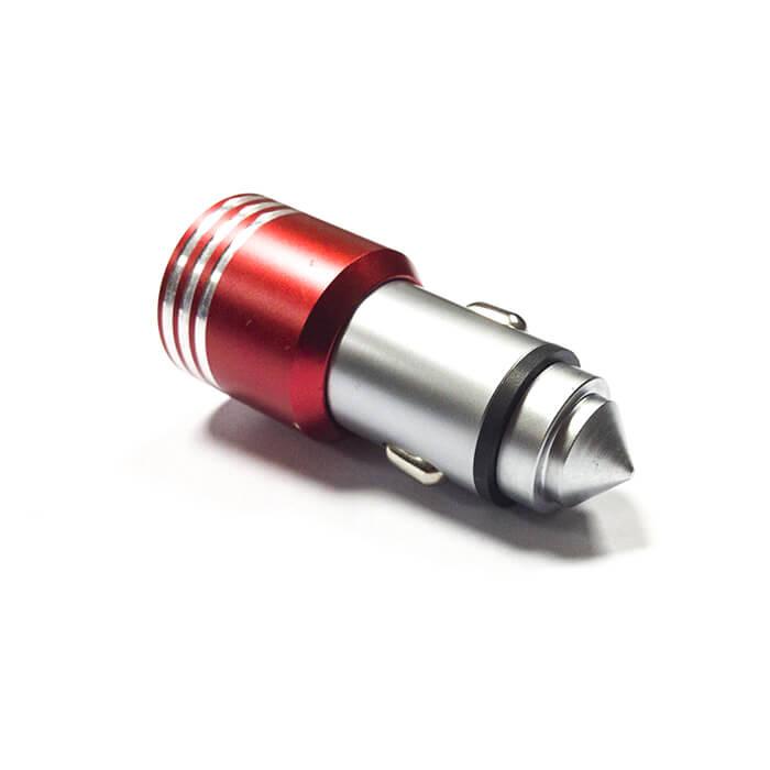 Зарядно за кола (4.8 Ампера) с 2 USB изхода за смартфони и таблети - Zuoqi Dual USB Car Charger (червен) | JAR Computers Зарядно за кола (4.8 Ампера) с 2 USB изхода за смартфони и таблети - Zuoqi Dual USB Car Charger (червен)