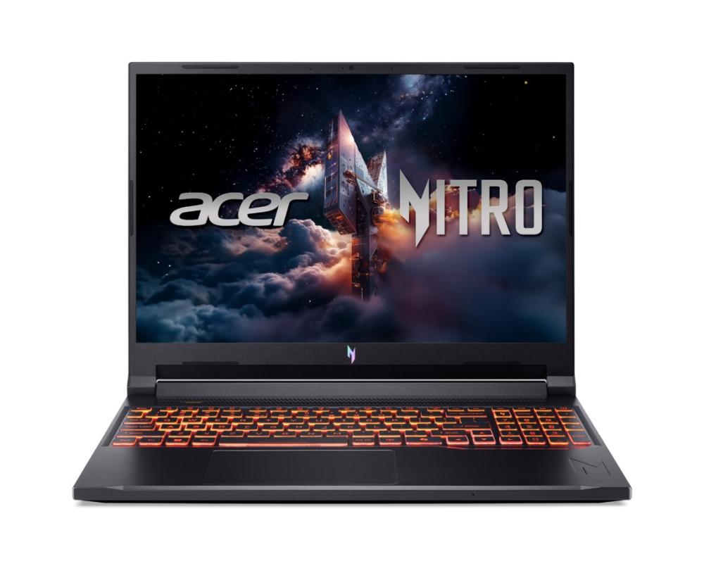 Acer Nitro V16, Intel  Core 9 270H(14C/20T, up to 5.80 GHz, 24MB),16" WQXGA (2560X1600) IPS 180Hz, 16GB, 1000GB SSD, RTX 5070 8GB GDDR7 , WiFi 6, BT.5.2, HD Cam, Micro SD card, KB Backlit, Linux , Black+Acer 15.6" Nitro Gaming Backpack Black/Red