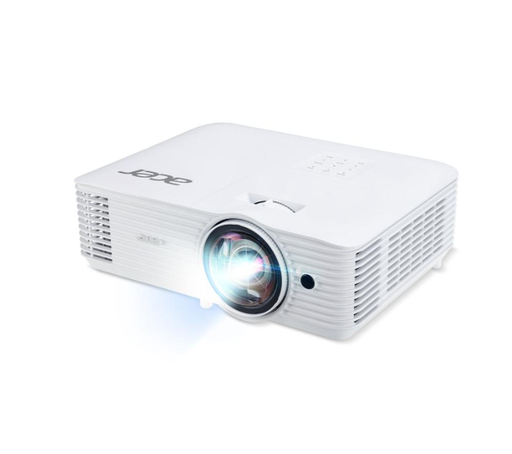 Acer Projector S1287n, DLP, Short Throw 0.6, XGA (1024x768), 4000 ANSI Lum, 20 000:1, 1x Zoom, 2x HDMI (1.4b), Component Video (D-sub), PC Audio 3.5mm, RCA, DC Out (5V/1A, USB-A), RG-45, RS232, Speaker 16W, 3.1 kg, 3Y, White
