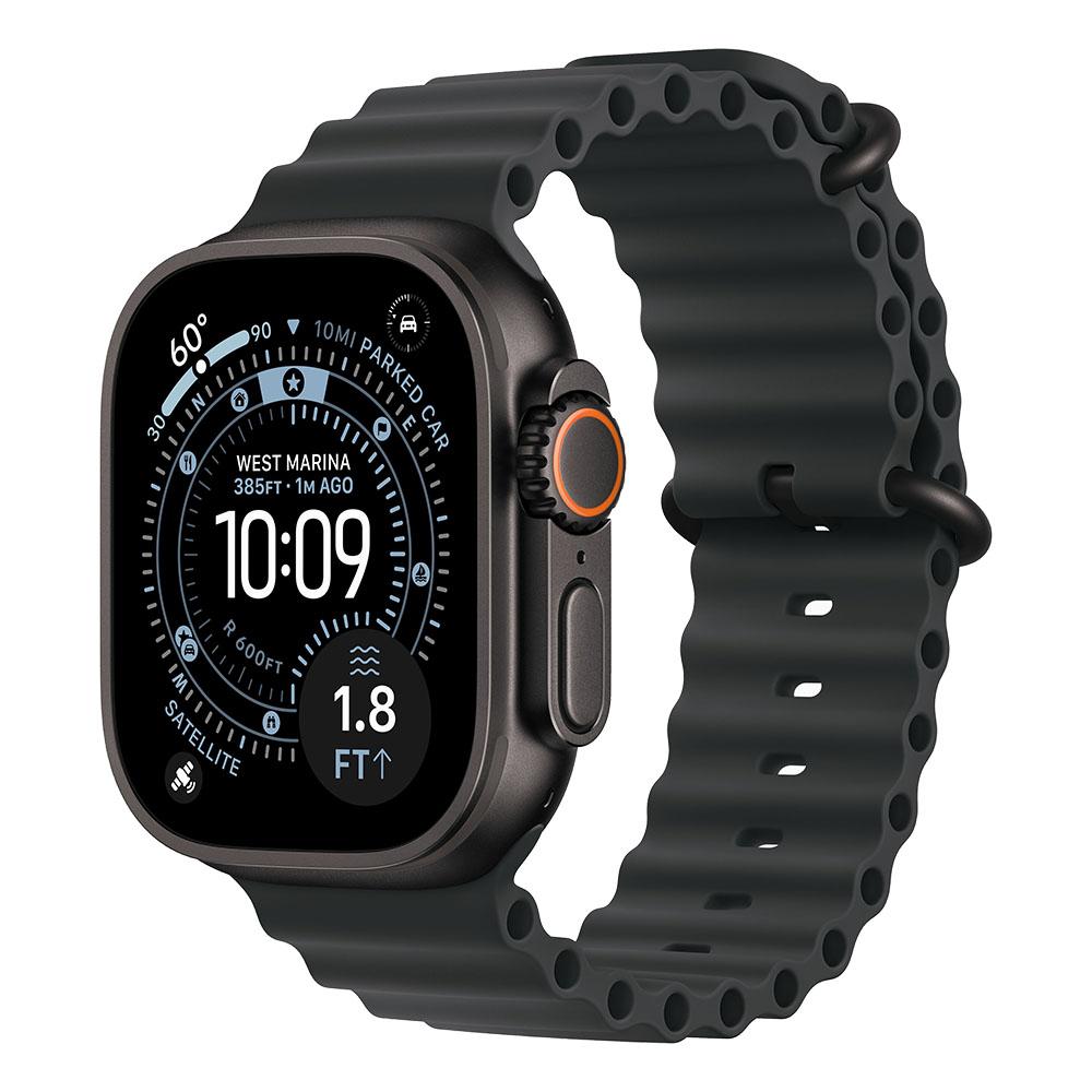 Apple Watch Ultra 3 Cellular 49mm Black Titanium Case with Black Ocean Band (Demo) | JAR Computers Apple Watch Ultra 3 Cellular 49mm Black Titanium Case with Black Ocean Band (Demo)