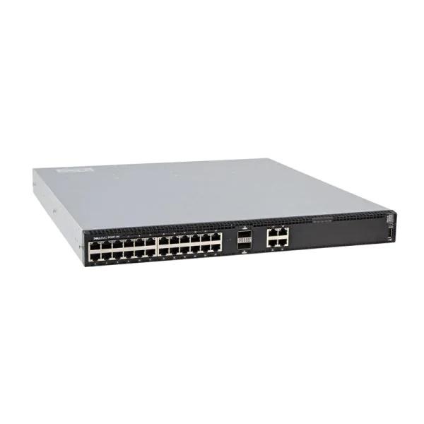 Dell Switch S4128T-ON, 1U, 28 x 10Gbase-T, 2 x QSFP28, IO to PSU, 2 PSU, Dell Networking, Cable,40GbE (QSFP+) to 4 x 10GbE SFP+ Passive Copper Breakout Cable, 3 Meters, OS10 Enterprise