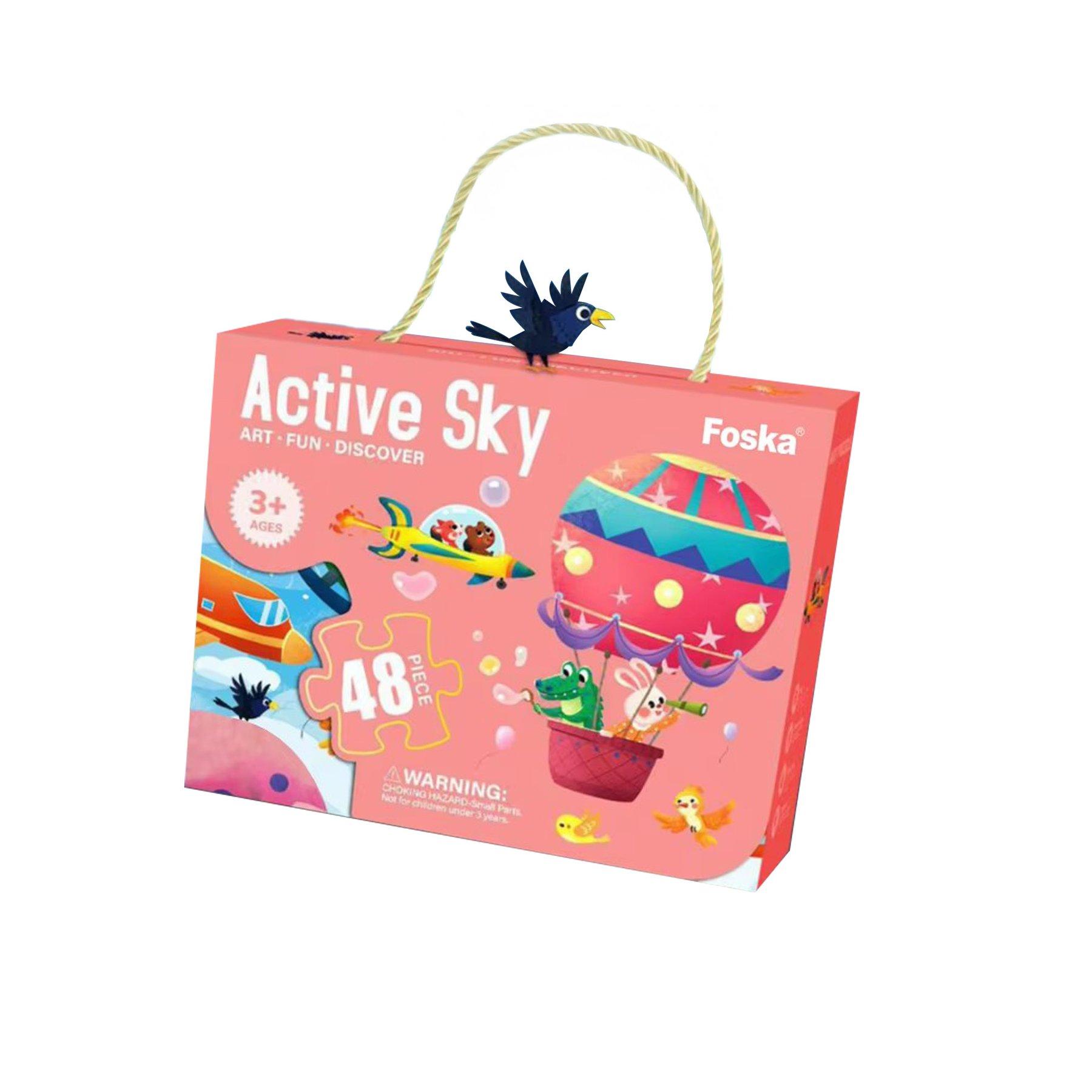 Foska Пъзел Приключения в небето, 48 части, 50 х 34 cm