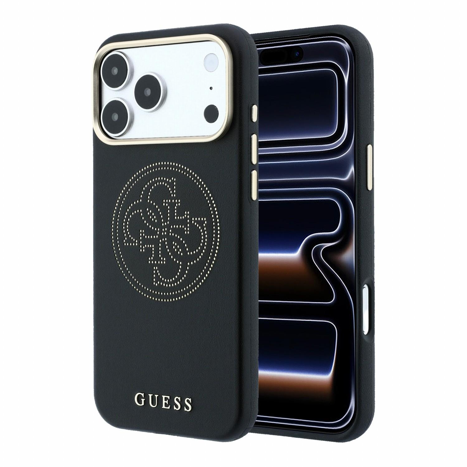 GUESS Калъф Apple iPhone 18 Pro/ 17 Pro, PU Semi Wrap Perforated 4G Logo MagSafe /черен/ - GUHMP18L6PS4SRGK | JAR Computers GUESS Калъф Apple iPhone 18 Pro/ 17 Pro, PU Semi Wrap Perforated 4G Logo MagSafe /черен/ - GUHMP18L6PS4SRGK