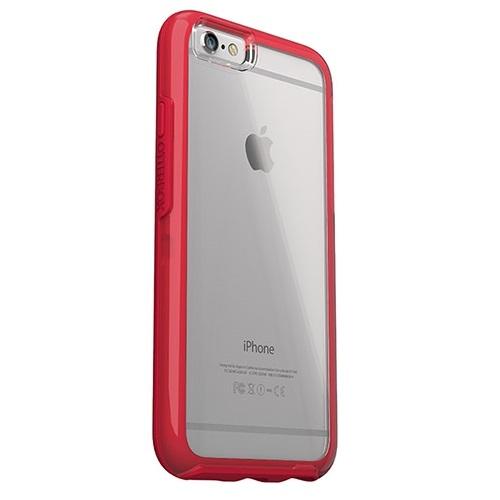 Хибриден кейс с висока защита за iPhone 6S, iPhone 6 - Otterbox Symmetry Clear Series Case (прозрачен-червен) | JAR Computers Хибриден кейс с висока защита за iPhone 6S, iPhone 6 - Otterbox Symmetry Clear Series Case (прозрачен-червен)