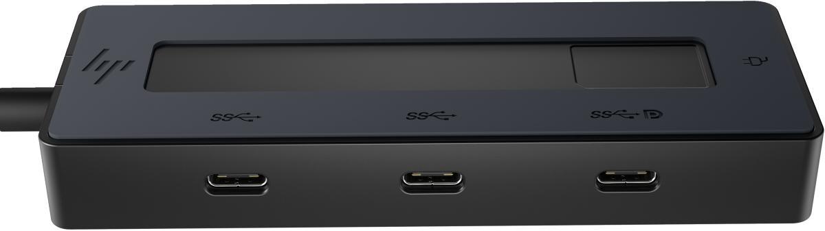 HP 4K USB-C Multiport Hub USB Type-C Black