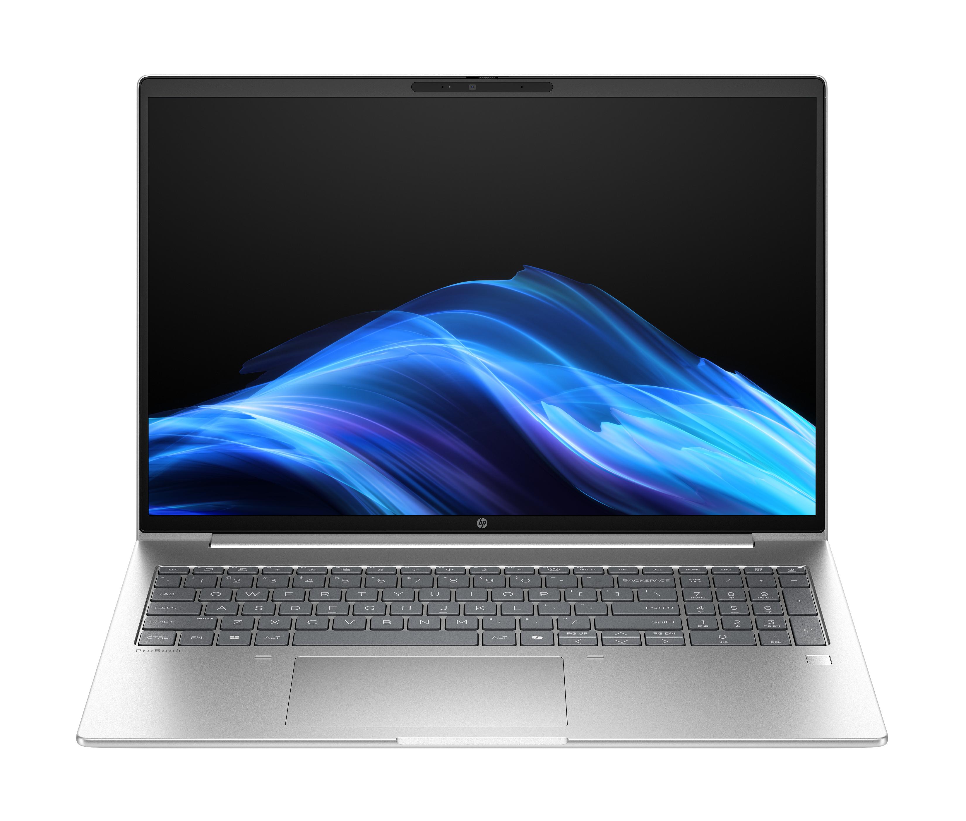 HP ProBook 4 G1a AI PC AMD Ryzen™ 7 250 Ноутбук 40,6 см (16") WUXGA 16 GB DDR5-SDRAM 512 GB SSD Wi-Fi 6E (802.11ax) Windows 11 Pro Сребърен