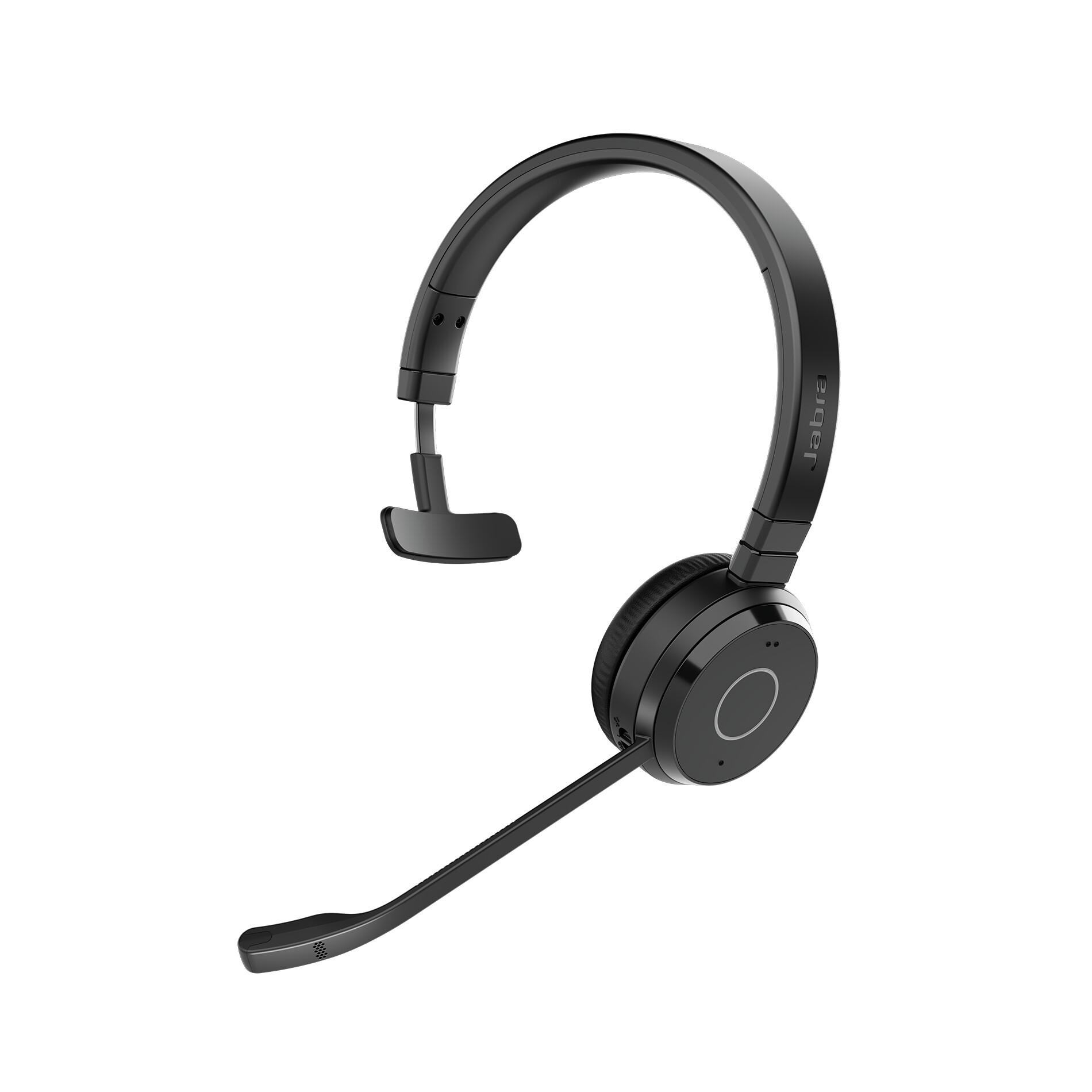 Jabra Evolve 65 TE Слушалки Жична и безжична Лента за глава Офис/Център за обаждания USB Тип-A Bluetooth Черен