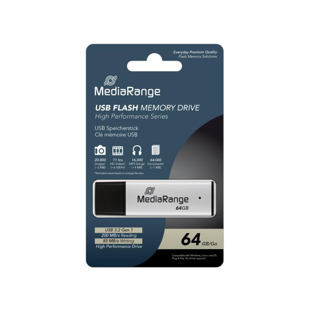 MediaRange USB 3.0 high performance flash drive, 64GB (MR1901) | JAR Computers MediaRange USB 3.0 high performance flash drive, 64GB (MR1901)