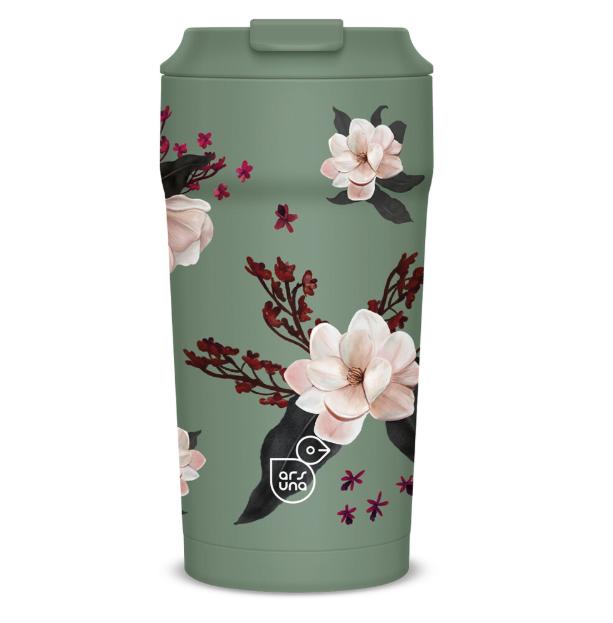 Термо чаша 470ml Ars Una Flowery green (5535) | JAR Computers Термо чаша 470ml Ars Una Flowery green (5535)