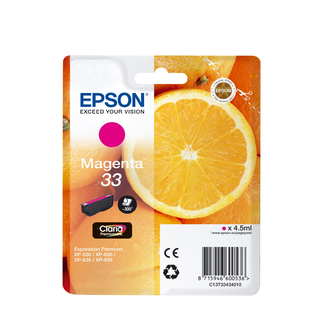 XP 530/630/635/830 SERIES 33 INK CRTR MAGENTA (EPST334340)