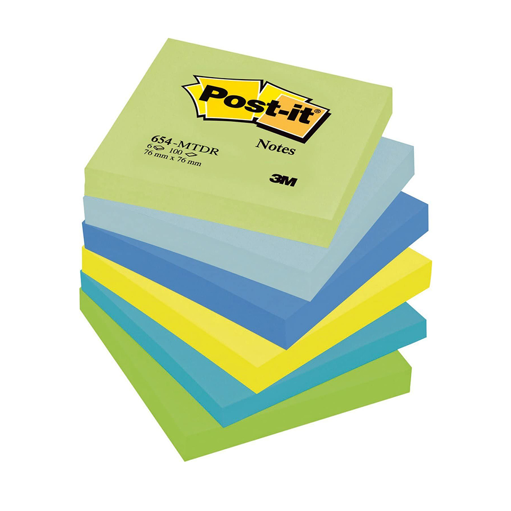 3M Post-it Paper Stickers 76 x 76 mm 6 pcs (20286P) (MMM20286P)