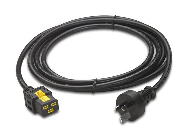 APC Power cable IEC 60320 C19 to AS/NZS 3112m AC 240V 15 A 3m Black Australia | JAR Computers APC Power cable IEC 60320 C19 to AS/NZS 3112m AC 240V 15 A 3m Black Australia