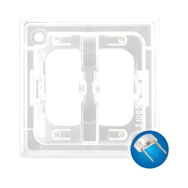 Декоративен елемент с LED подсветка за ключ Син - OSPEL Aria ZP-2UN | JAR Computers Декоративен елемент с LED подсветка за ключ Син - OSPEL Aria ZP-2UN
