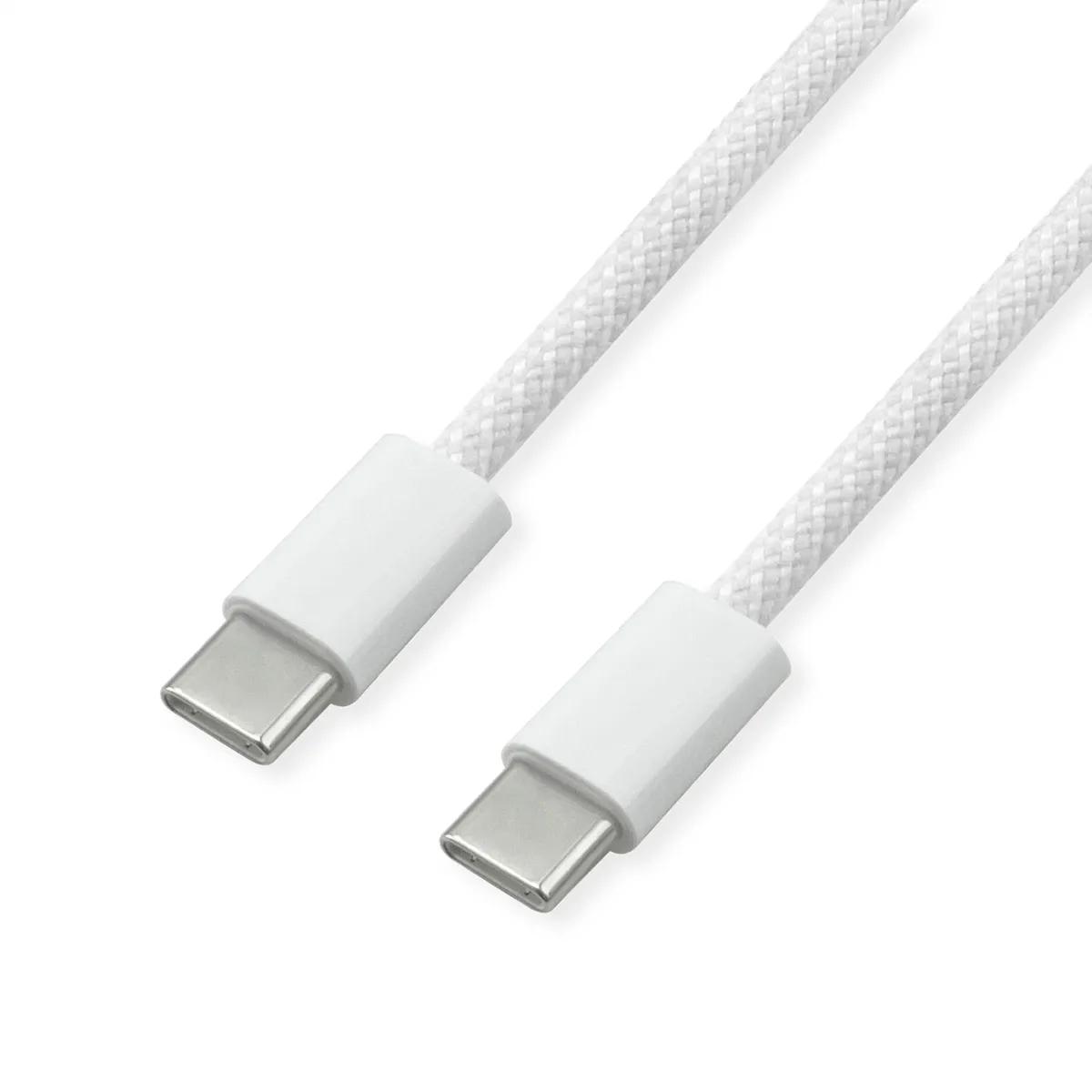Кабел VALUE 11.99.8341 :: USB 2.0, Type C-C, M/M, 20V / 3A, 60W, бял, 2.0 м | JAR Computers Кабел VALUE 11.99.8341 :: USB 2.0, Type C-C, M/M, 20V / 3A, 60W, бял, 2.0 м