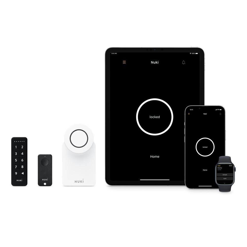 Комплект електронна заключалка за врата съвместим с Apple HomeKit - Nuki Smart Access Kit 3.0 (черен) | JAR Computers Комплект електронна заключалка за врата съвместим с Apple HomeKit - Nuki Smart Access Kit 3.0 (черен)