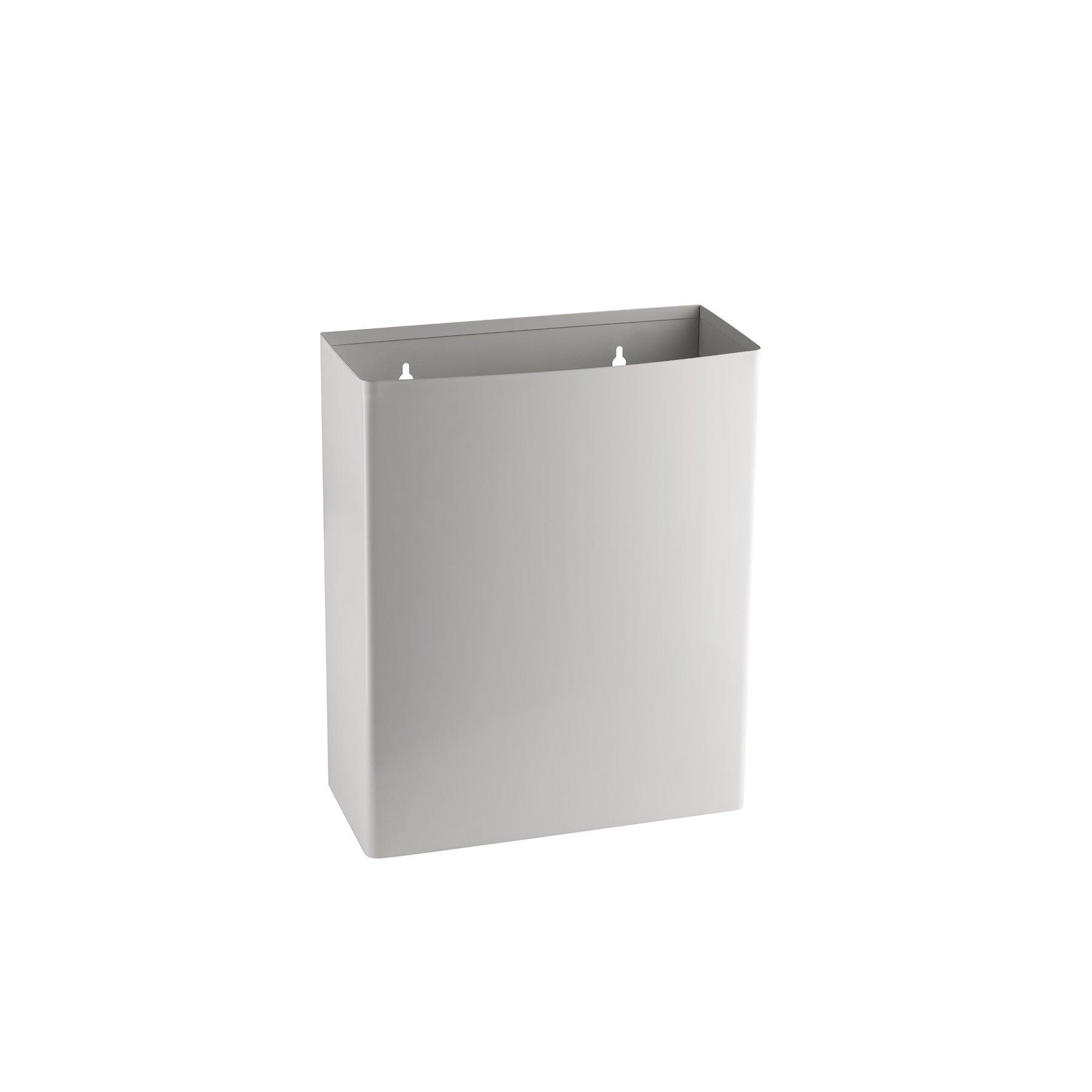 Кош за отпадъци Dayco, отворен, метален, 36 х 16 х 44 cm, 23 L, бял