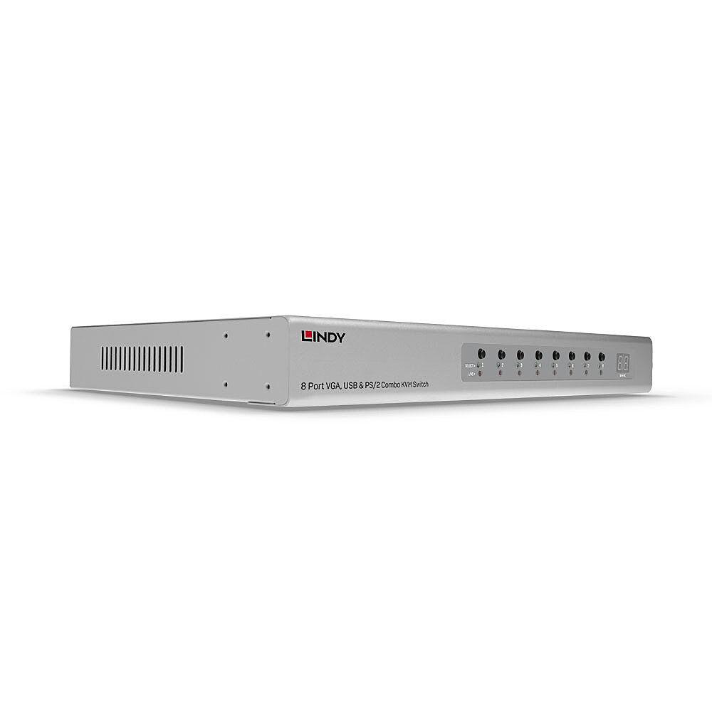 LINDY LNY-39526 :: 8-портов VGA & USB Combo KVM превключвател | JAR Computers LINDY LNY-39526 :: 8-портов VGA & USB Combo KVM превключвател