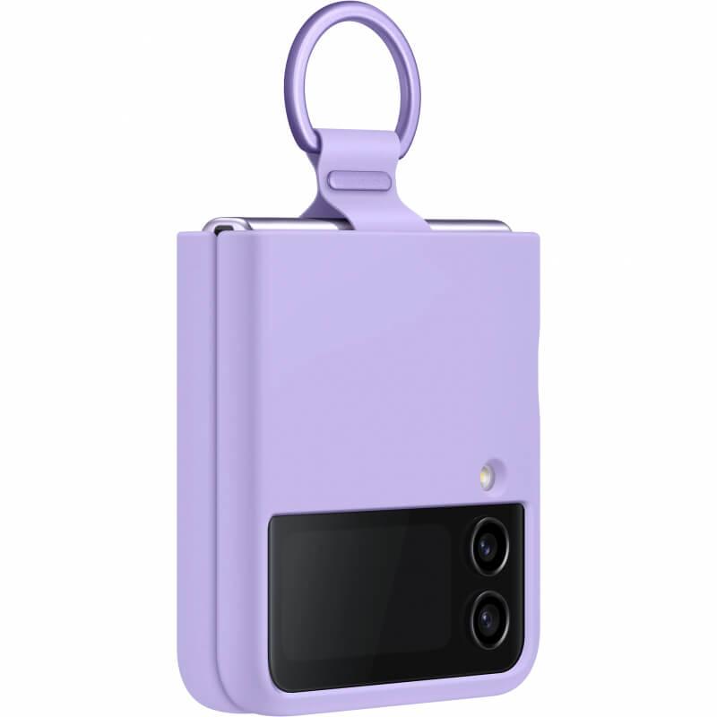 Оригинален силиконов кейс с пръстен против изпускане за Samsung Galaxy Flip 4 - Samsung Silicone Cover Ring EF-PF721TVEGWW (лилав) | JAR Computers Оригинален силиконов кейс с пръстен против изпускане за Samsung Galaxy Flip 4 - Samsung Silicone Cover Ring EF-PF721TVEGWW (лилав)