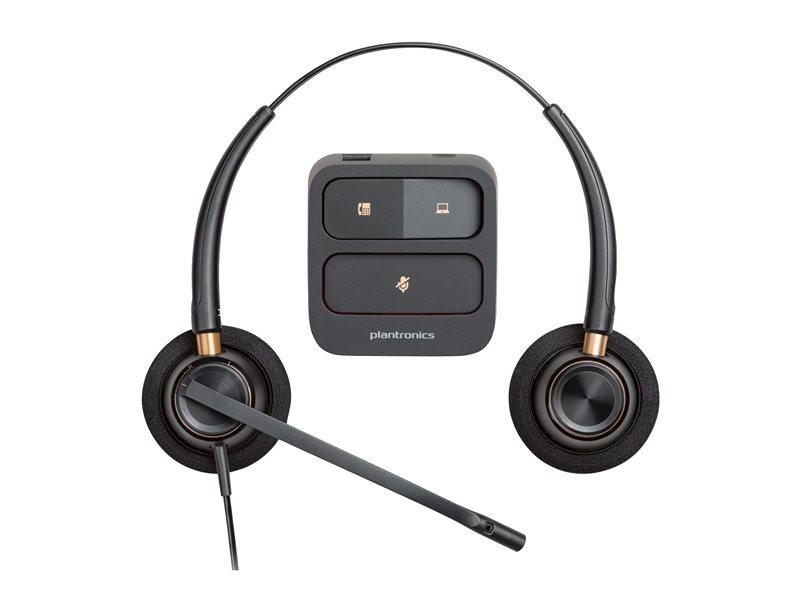 Poly EncorePro 520 QD дуо слушалки с микрофон, Quick Disconnect, черни, 783P7AA | JAR Computers Poly EncorePro 520 QD дуо слушалки с микрофон, Quick Disconnect, черни, 783P7AA