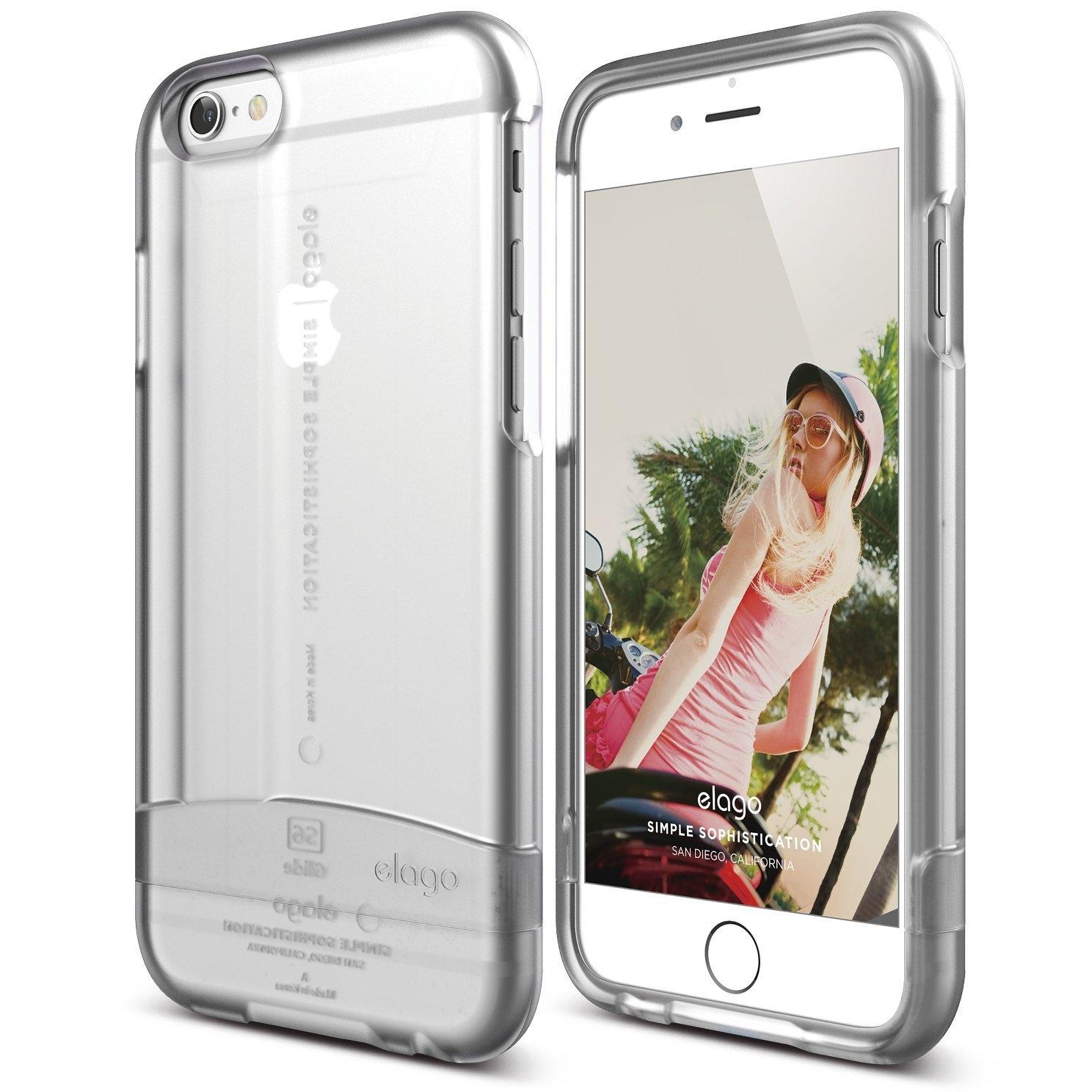 Слайдър кейс и защитни покрития за дисплея и задната част за iPhone 6 - Elago S6 Glide Frosted Case (прозрачен-мат) | JAR Computers Слайдър кейс и защитни покрития за дисплея и задната част за iPhone 6 - Elago S6 Glide Frosted Case (прозрачен-мат)