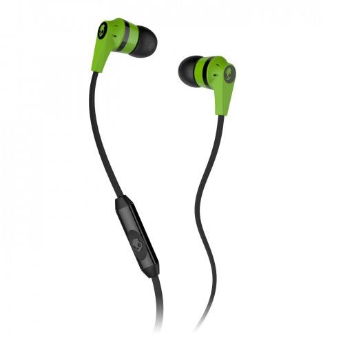 Слушалки с микрофон за iPhone и мобилни телефони - Skullcandy Inkd 2.0 Mic (зелен-черен) | JAR Computers Слушалки с микрофон за iPhone и мобилни телефони - Skullcandy Inkd 2.0 Mic (зелен-черен)