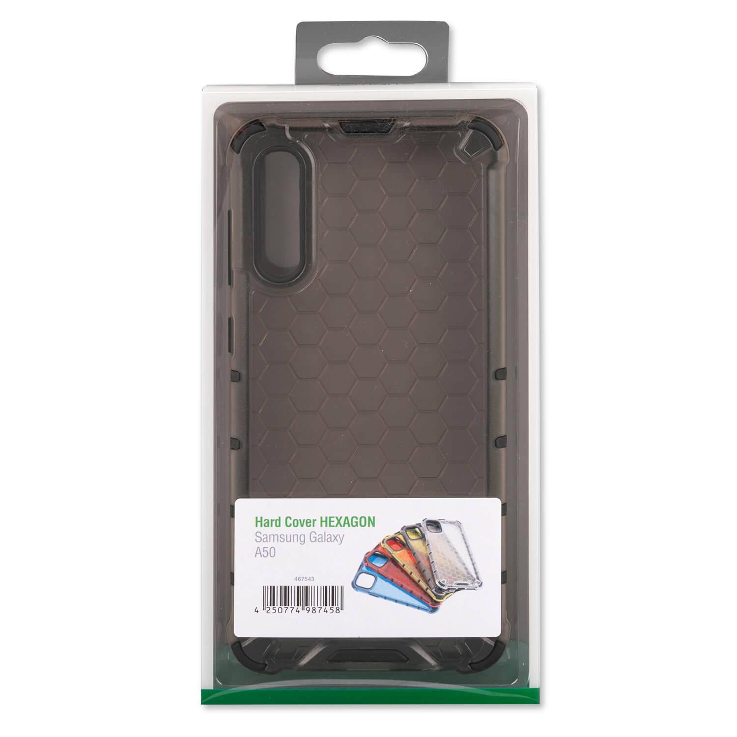 Удароустойчив хибриден кейс за Samsung Galaxy A50 - 4smarts Hard Cover HEXAGON Case (сив) | JAR Computers Удароустойчив хибриден кейс за Samsung Galaxy A50 - 4smarts Hard Cover HEXAGON Case (сив)