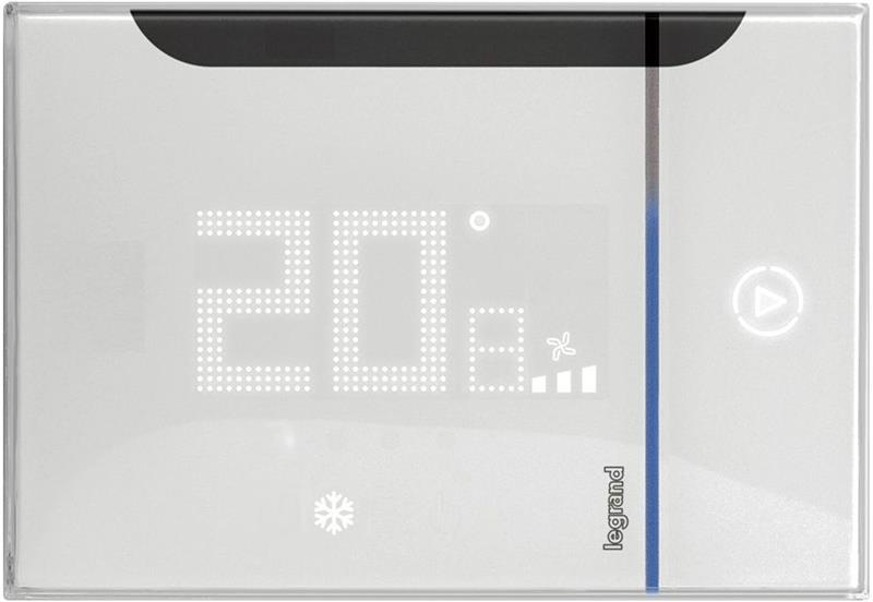XW8003 Свързан термостат Smarther AC с вградено Wi-FI, White, Netatmo with Bticino