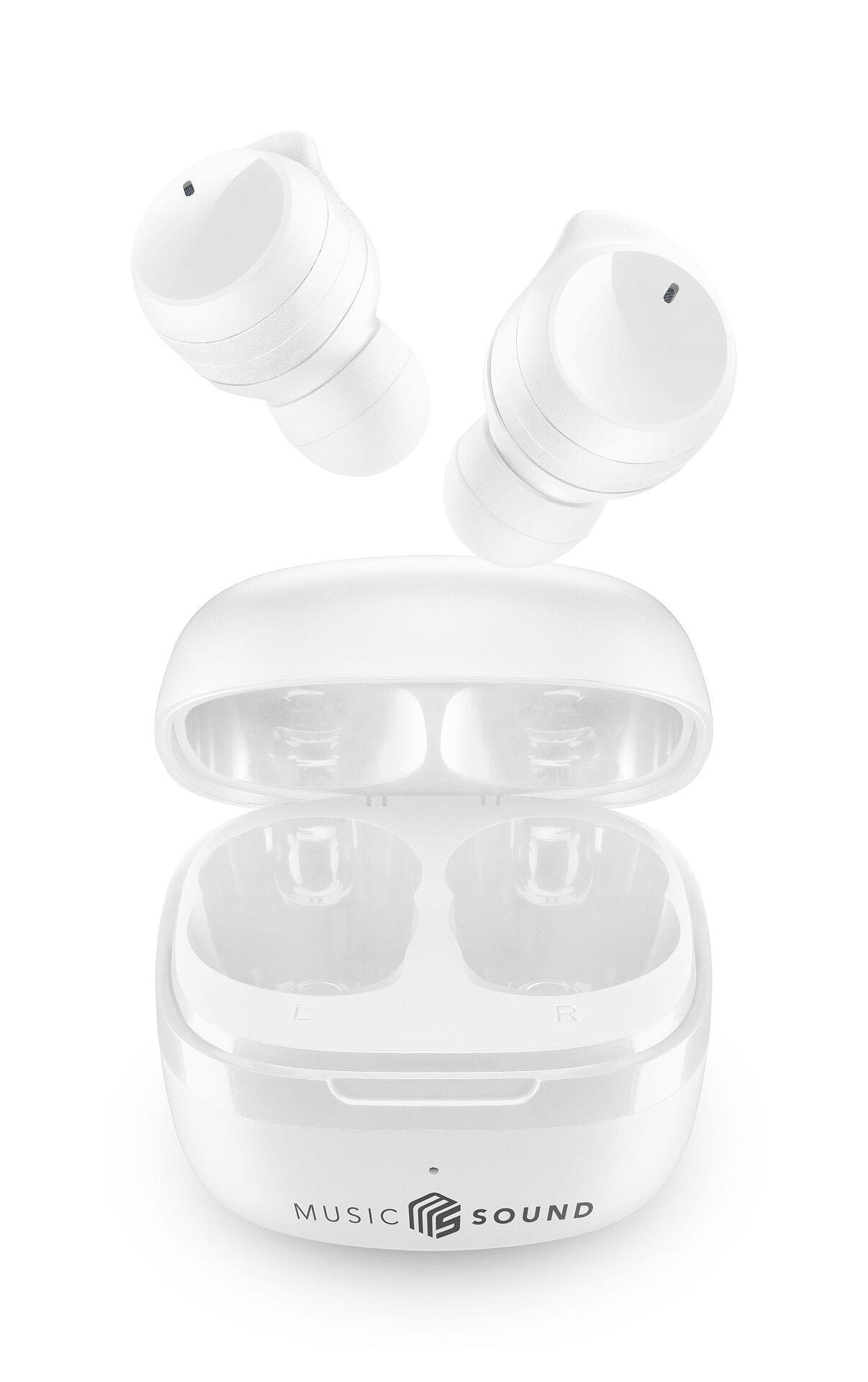 Bluetooth слушалки Music Sound Flow TWS бели | JAR Computers Bluetooth слушалки Music Sound Flow TWS бели
