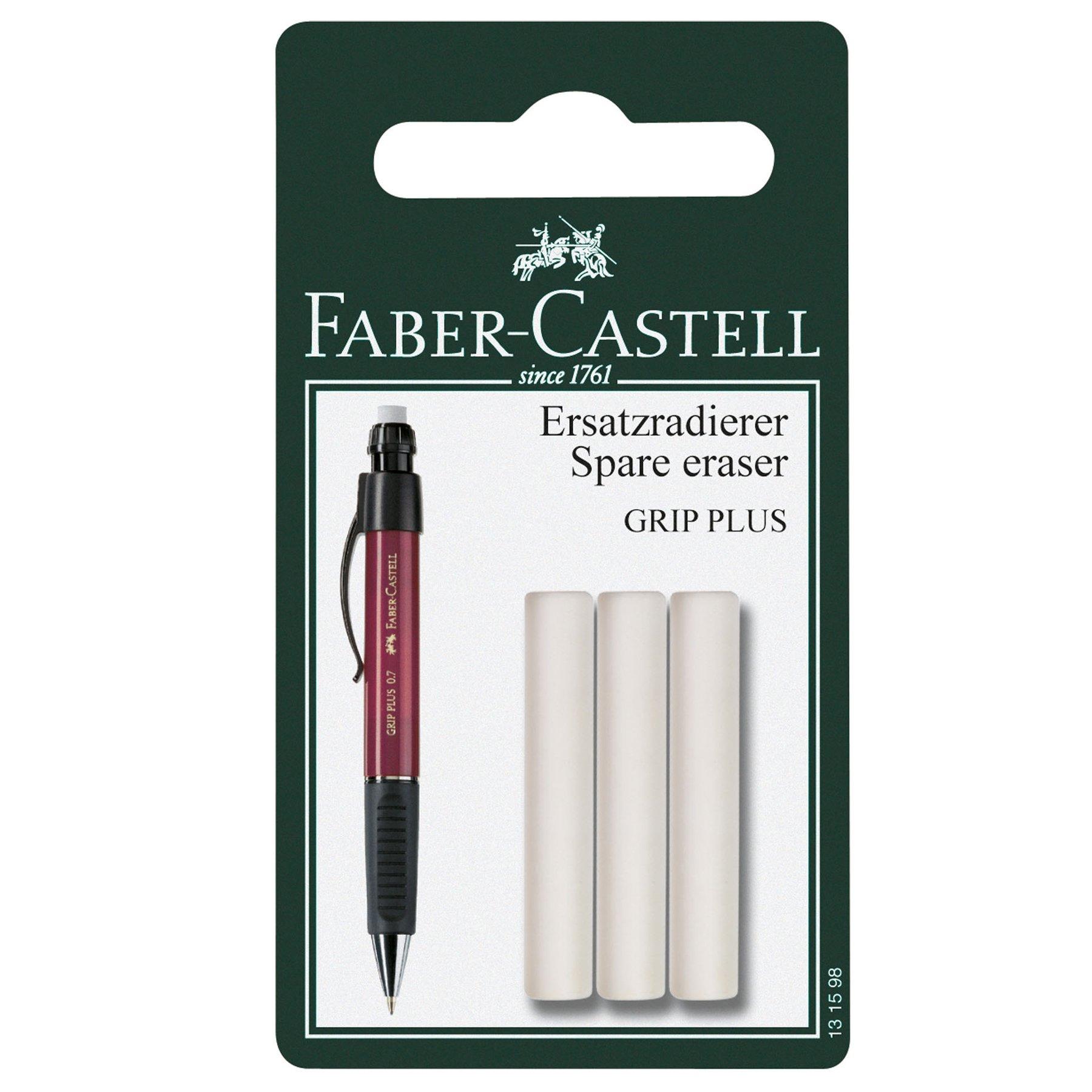Faber-Castell Гума за автоматичен молив Grip Plus, резервна, 3 броя в блистер | JAR Computers Faber-Castell Гума за автоматичен молив Grip Plus, резервна, 3 броя в блистер
