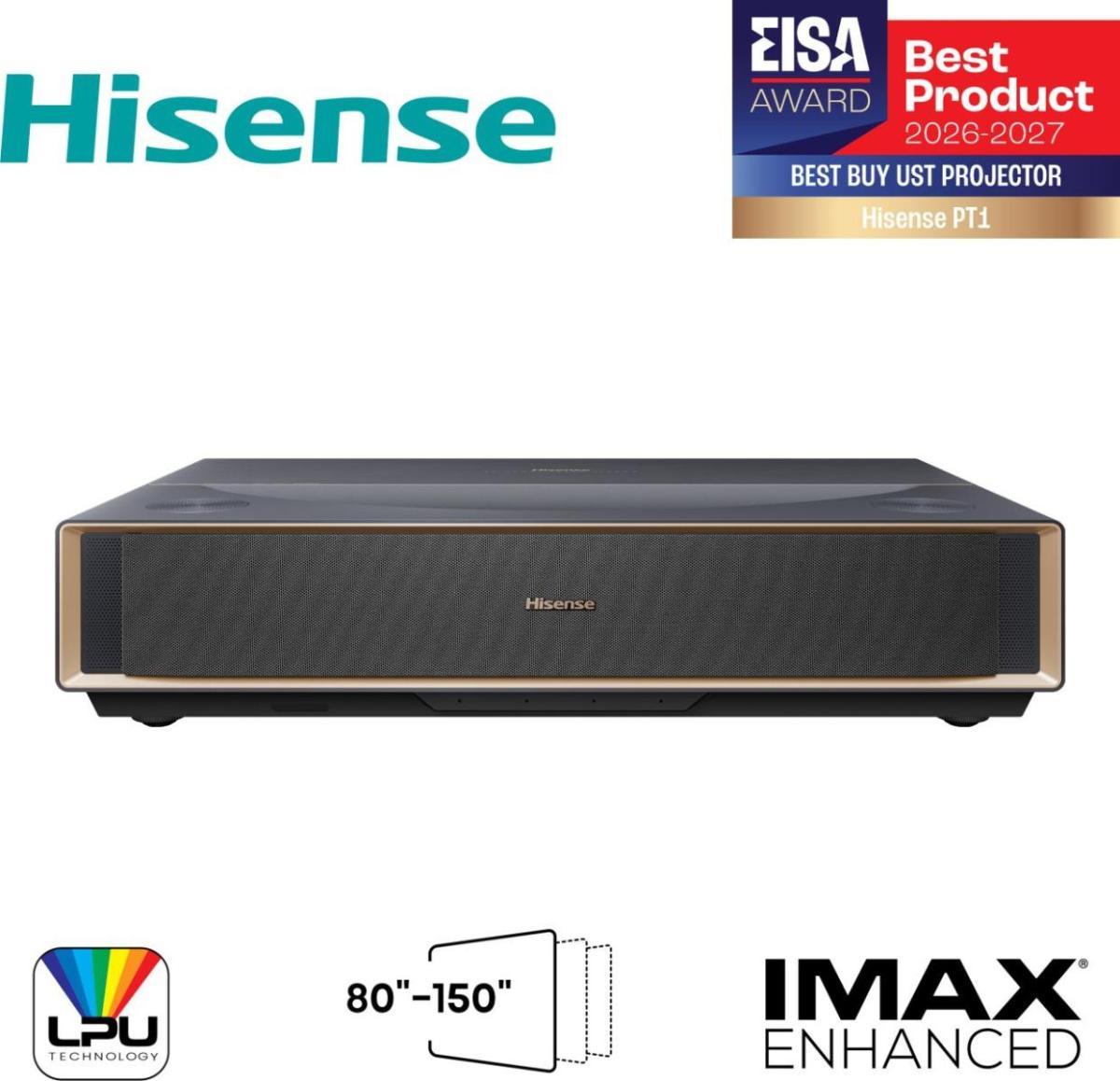 Hisense PT1 Ultra short throw projector UHD 4K (3840x2160) 3D Black | JAR Computers Hisense PT1 Ultra short throw projector UHD 4K (3840x2160) 3D Black