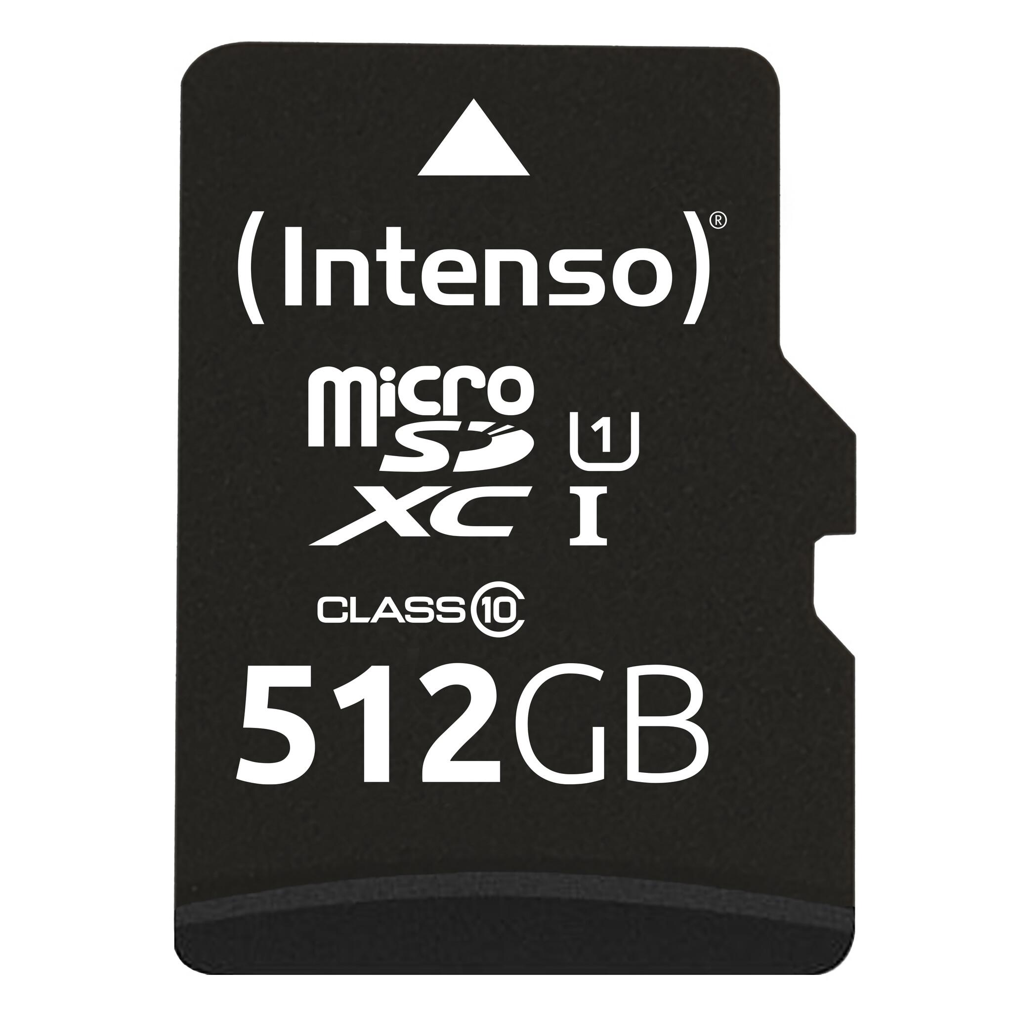 Intenso microSD 512GB UHS-I Perf CL10| Performance Клас 10