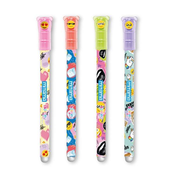 Изтриваеми химикалки MITAMA Spinny Pen, Crazy Colection, 0.7 мм, 2 сини+1 черна+1 червена, 4 бр. | JAR Computers Изтриваеми химикалки MITAMA Spinny Pen, Crazy Colection, 0.7 мм, 2 сини+1 черна+1 червена, 4 бр.