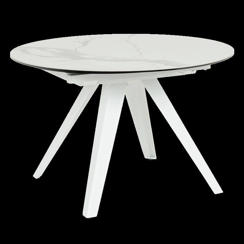 Разтегателна трапезна маса BOLKOW - бял 02