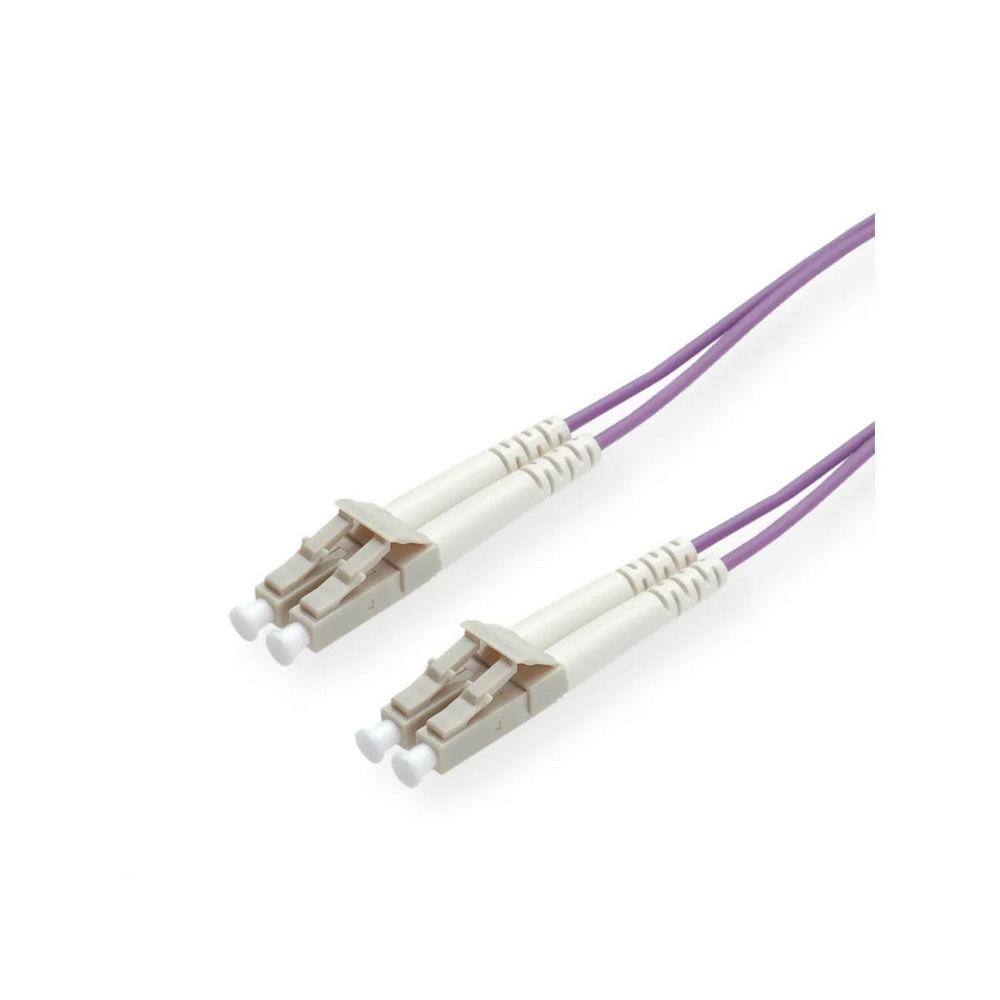 ROLINE 21.15.8752 :: Fibre Optic Jumper кабел, 50/125µm, LC-LC, OM4, пурпурен, 2.0 м | JAR Computers ROLINE 21.15.8752 :: Fibre Optic Jumper кабел, 50/125µm, LC-LC, OM4, пурпурен, 2.0 м