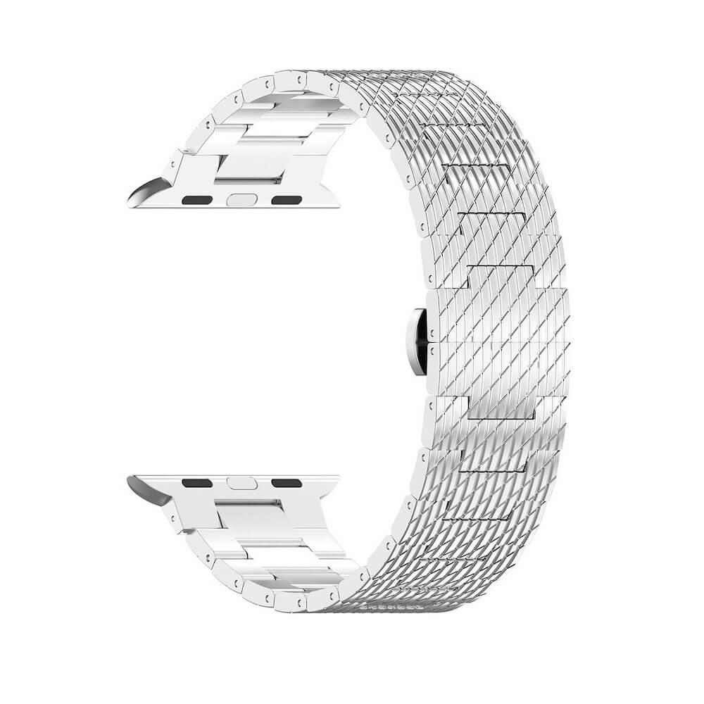 Стоманена каишка за Apple Watch 42мм, 44мм, 45мм, 46мм, Ultra, Ultra 2 49мм - Techsuit Stainless Steel Watchband (сребрист) | JAR Computers Стоманена каишка за Apple Watch 42мм, 44мм, 45мм, 46мм, Ultra, Ultra 2 49мм - Techsuit Stainless Steel Watchband (сребрист)