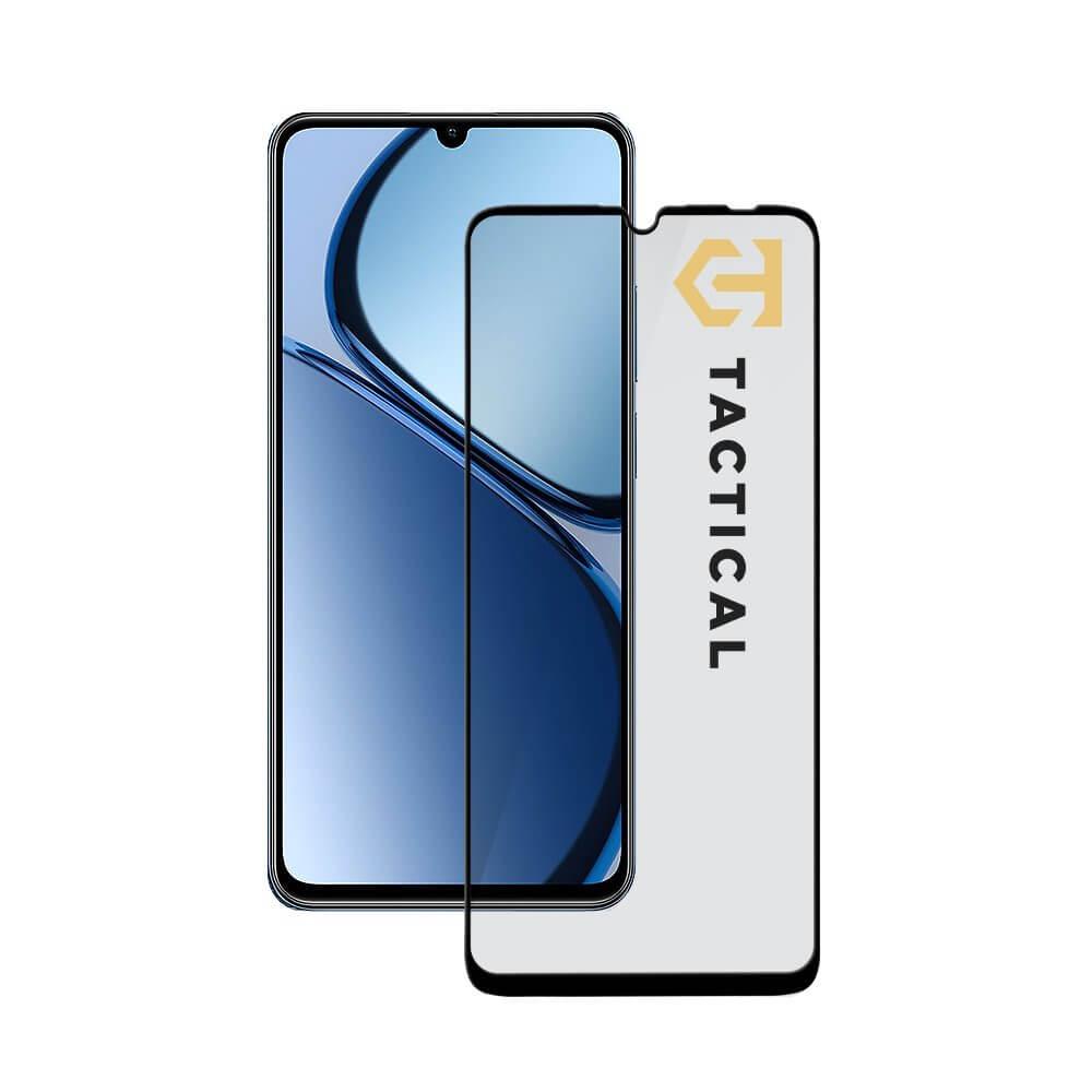 Стъклено защитно покритие за целия дисплей на Realme C63 4G - Tactical Glass Shield 5D (черен-прозрачен) | JAR Computers Стъклено защитно покритие за целия дисплей на Realme C63 4G - Tactical Glass Shield 5D (черен-прозрачен)