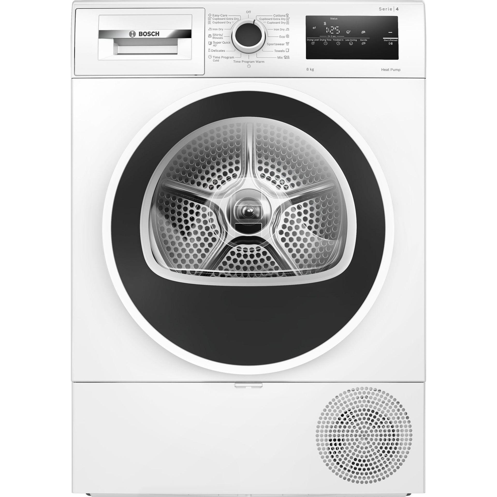 Сушилня Bosch WTH85209BY , 8 kg, D , Бял